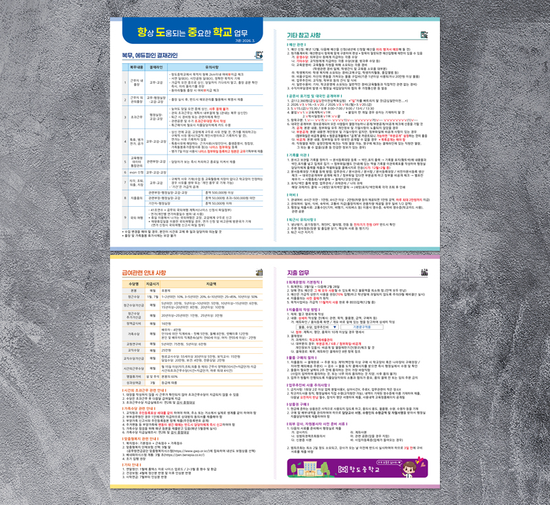 항도중학교 POD 책받침 코팅